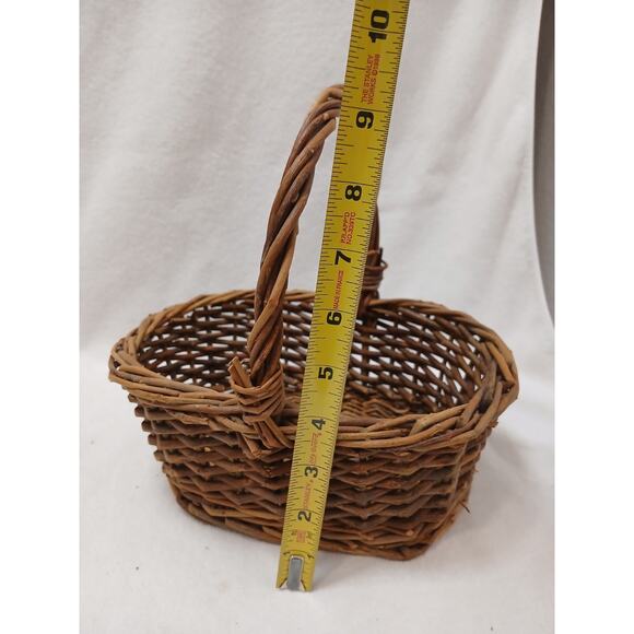 Antique Primitive Grapevine Twig Branches Basket Woven Berry Picking Holiday Old - Picture 11 of 14